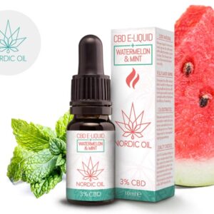 E-liquide CBD Pastèque et Menthe 300mg - Nordic Oil