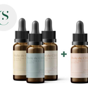 Pack 3+1 Huiles CBD 15% bio - Hemēka