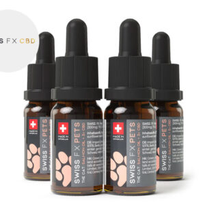 Pack 4 Huiles CBD pour Chats 3% (Saumon) - SWISS FX