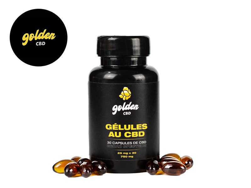 Gélules CBD (750mg) - Golden CBD