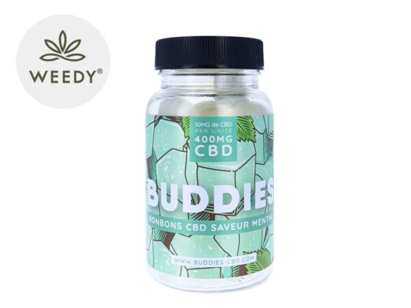 Bonbon Menthe sans sucre CBD - Buddies