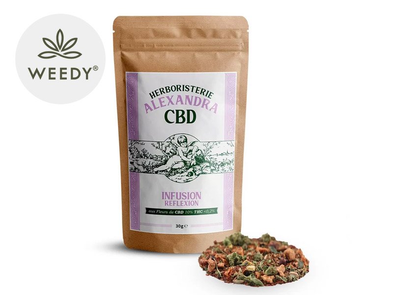 Infusion CBD Réflexion bio - Herboristerie Alexandra